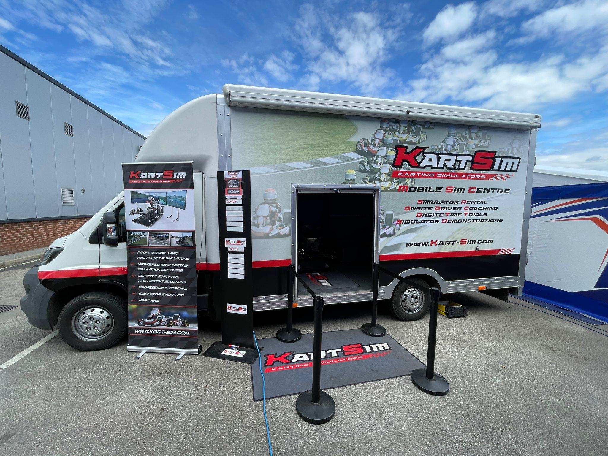 Réservation de fourgonnette pour simulateur KartSim