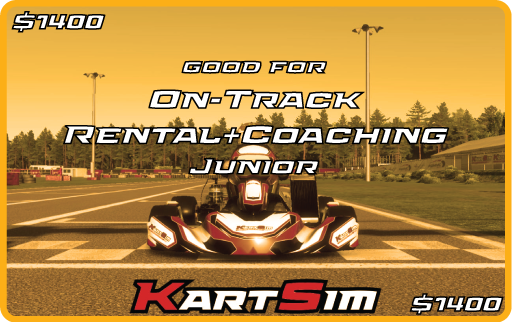 KartSim Rental and On-Track Coaching eGift Card